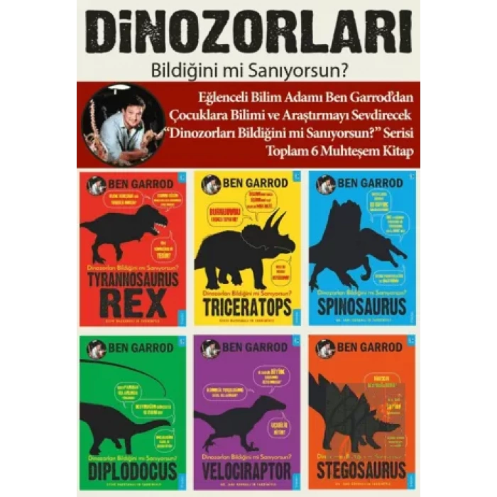 Dinozorları Bildiğini mi Sanıyorsun? (6 Kitap Set)