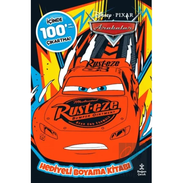 Disney Arabalar 100+ Çıkartma Hediyeli Boyama Kitabı