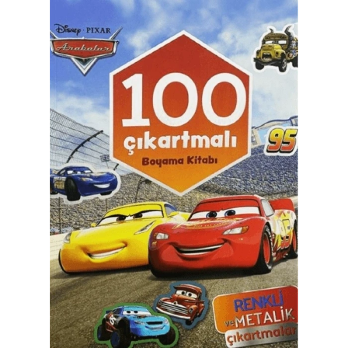 Disney Arabalar 100 Çıkartmalı Boyama Kitabı