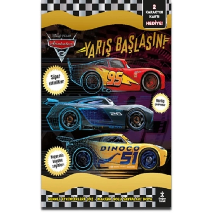 Disney Arabalar - Parıltılı Etkinlikler Kitabı