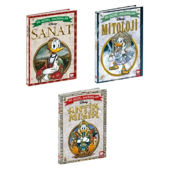 Disney En Güzel Maceralar Sanat + Mitoloji + Antik Mısır Seti 3 Kitap
