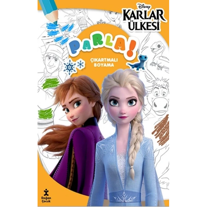 Disney Karlar Ülkesi Parla Çıkartmalı Boyama Kitabı