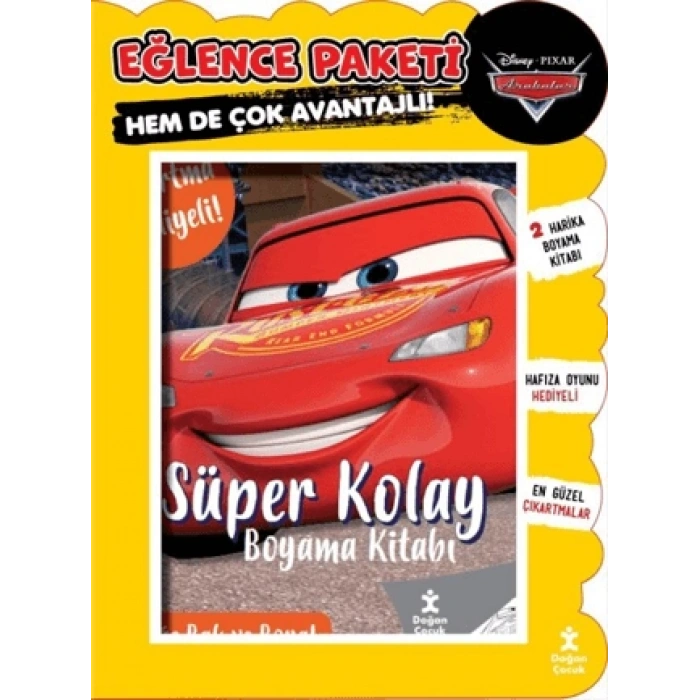 Disney Pixar Arabalar 2li Boyama - Eğlence Paketi - Süper Kolay