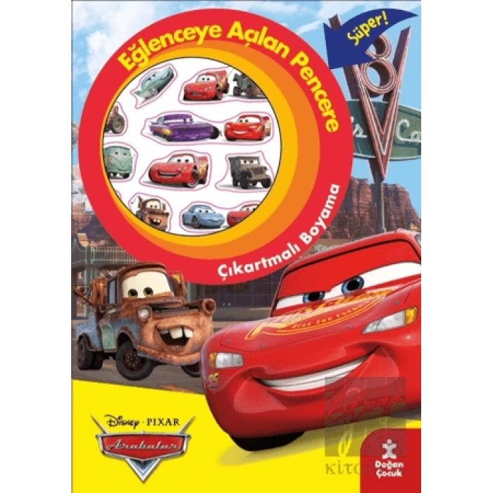 Disney Pixar Arabalar Eğlenceye Açılan Pencere Çıkartmalı Boyama Kitabı