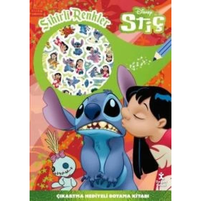Disney Stiç - Sihirli Renkler Çıkartma Hediyeli Boyama Kitabı