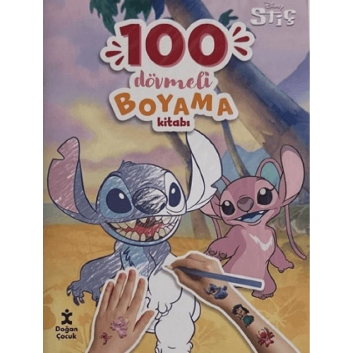 Disney Stitch - 100 Dövmeli Boyama Kitabı