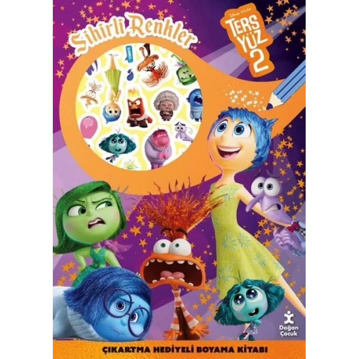 Disney Ters Yüz 2 - Sihirli Renkler Çıkartma Hediyeli Boyama Kitabı