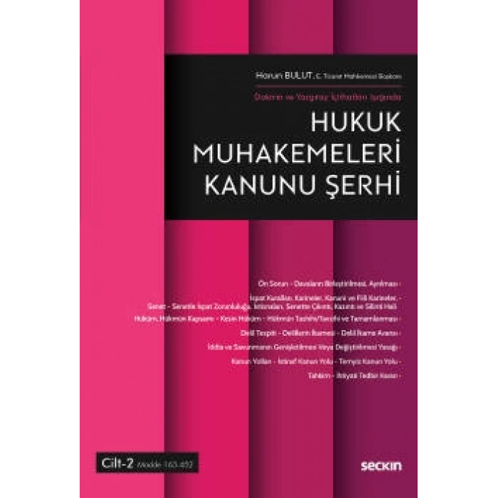 Doktrin ve Yargıtay İçtihatları IşığındaHukuk Muhakemeleri Kanunu Şerhi<br /> (2 Cilt – Takım)