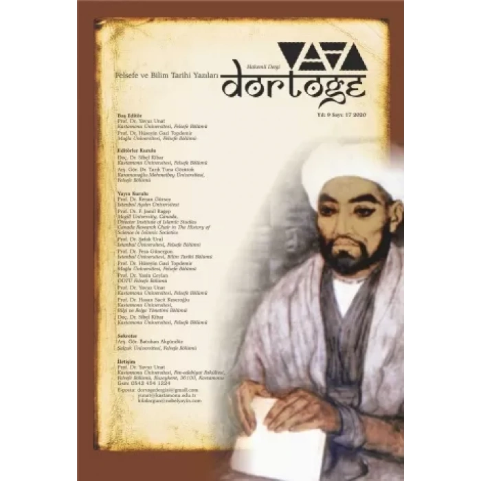 Dörtöğe Felsefe ve Bilim Tarihi Yazıları Hakemli Dergi Yıl:9 Sayı:17