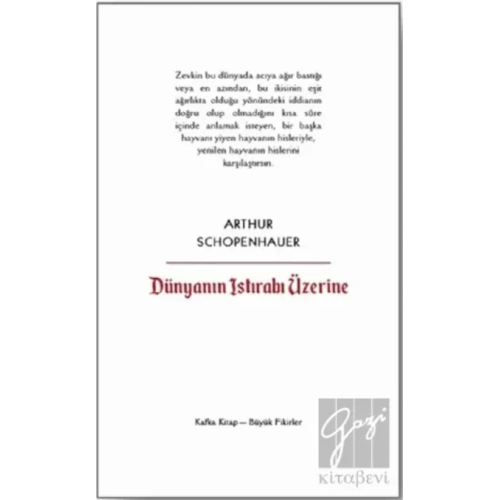 Dünyanın Istırabı Üzerine