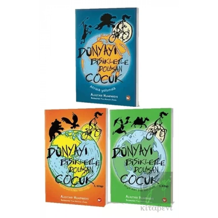 Dünyayı Bisikletle Dolaşan Çocuk Seti (3 Kitap)