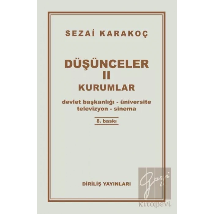 Düşünceler 2: Kurumlar