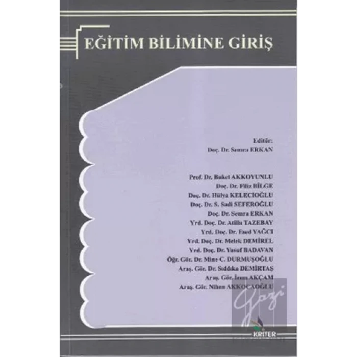 Eğitim Bilimine Giriş