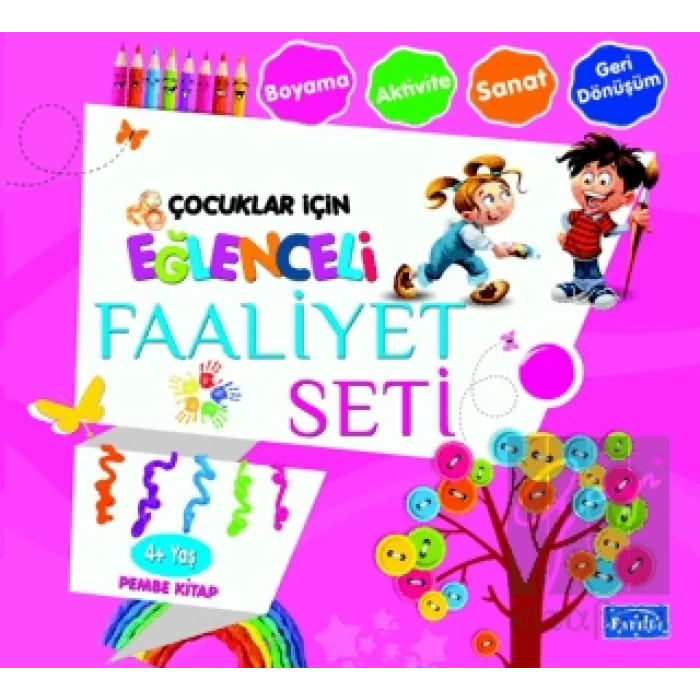 Eğlenceli Faaliyet Seti - Pembe Kitap - 4+ Yaş