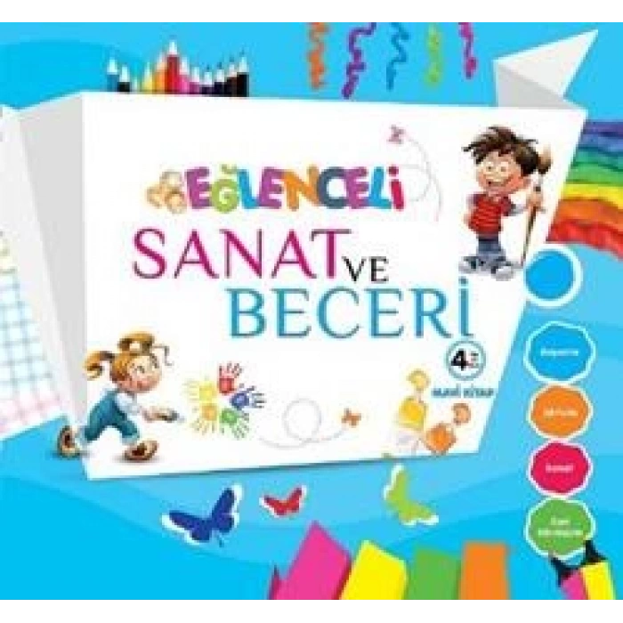 Eğlenceli Sanat ve Beceri Mavi Kitap (4 Yaş)