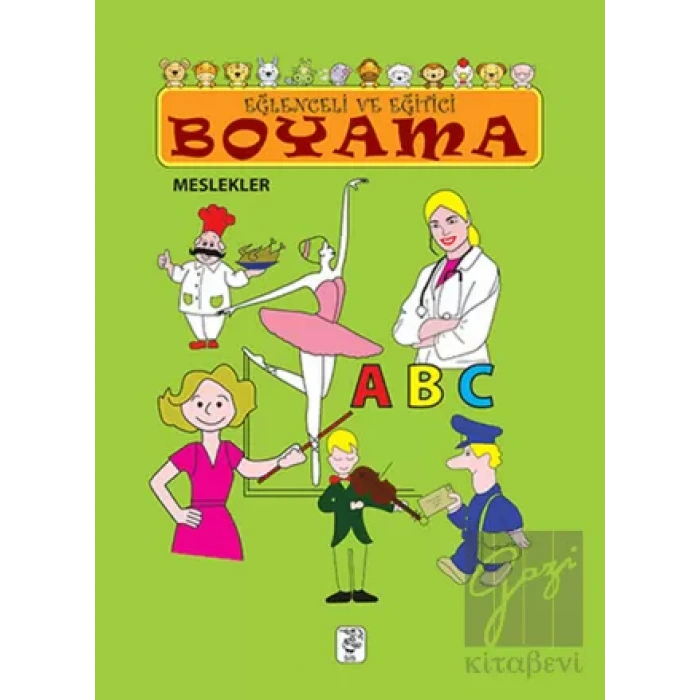 Eğlenceli ve Eğitici Boyama - Meslekler