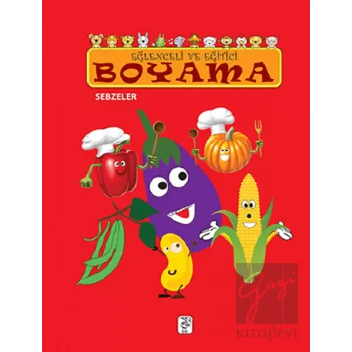 Eğlenceli ve Eğitici Boyama - Sebzeler