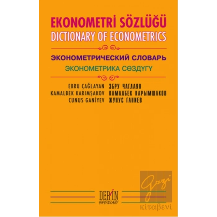 Ekonometri Sözlüğü