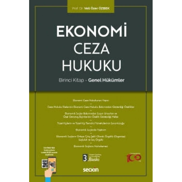 Ekonomi Ceza Hukuku – Birinci Kitap: Genel Hükümler