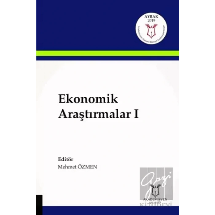 Ekonomik Araştırmalar 1