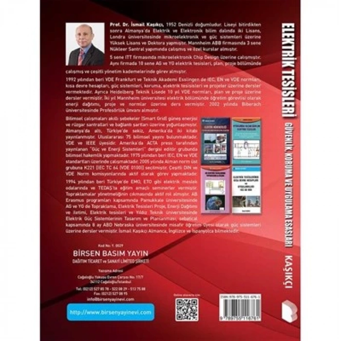 Elektrik Tesisleri Güvenlik Koruma ve Uygulama Esasları / Prof. Dr. İsmail Kaşıkçı