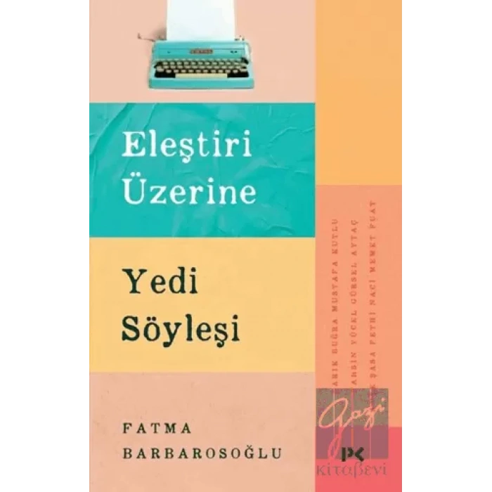 Eleştiri Üzerine Yedi Söyleşi