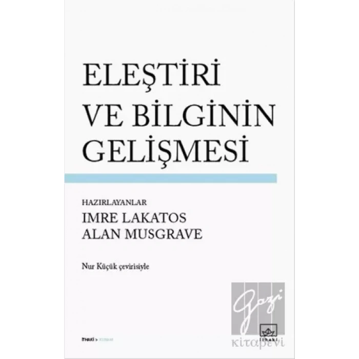 Eleştiri ve Bilginin Gelişmesi
