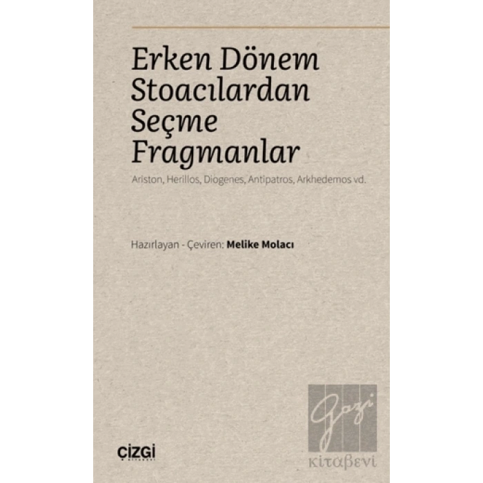 Erken Dönem Stoacılardan Seçme Fragmanlar