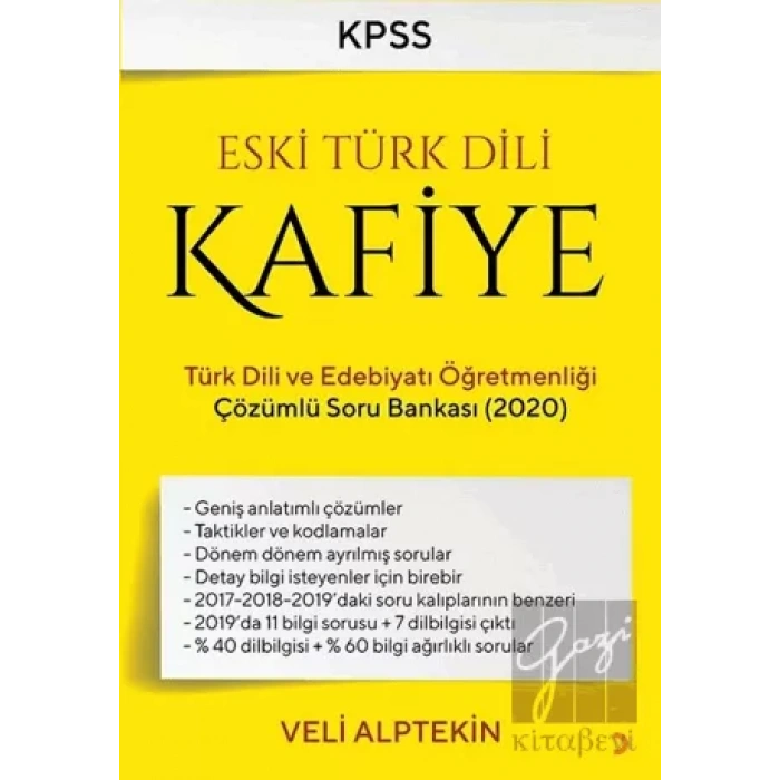 Eski Türk Dili Kafiye Türk Dili ve Edebiyat Öğretmenliği Çözümlü Soru Bankası 2020