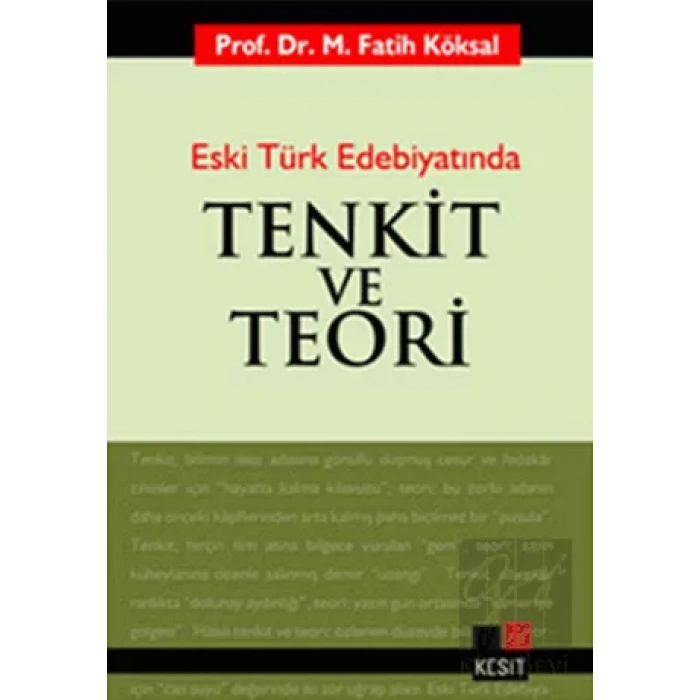 Eski Türk Edebiyatında Tenkit ve Teori