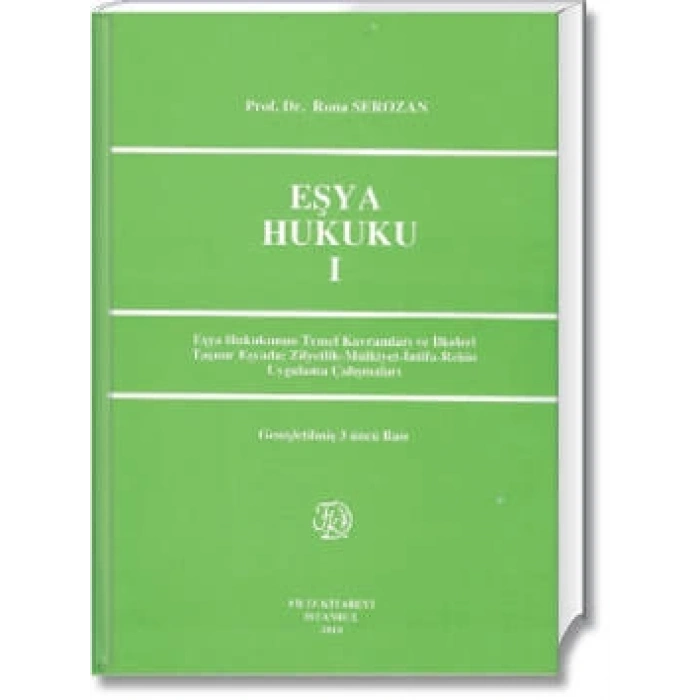 Eşya Hukuku I