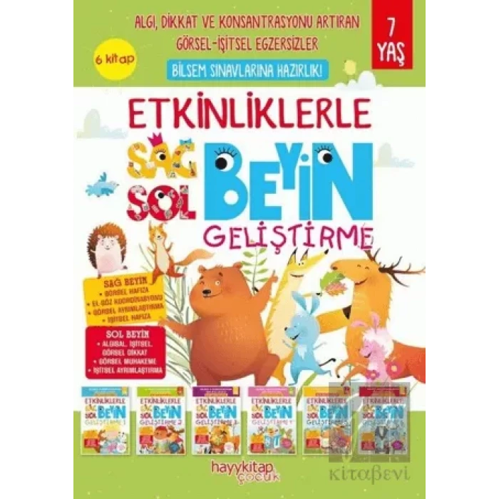 Etkinliklerle Sağ Beyin Sol Beyin Geliştirme (6 Kitap)