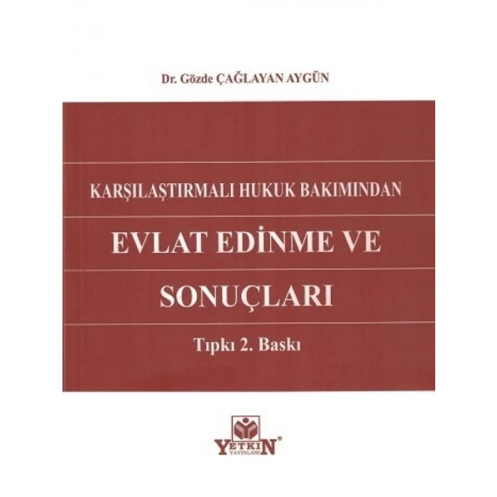 Evlat Edinme Ve Sonuçları - Gözde Çağlayan Aygün