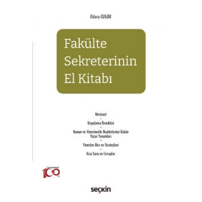 Fakülte Sekreterinin El Kitabı