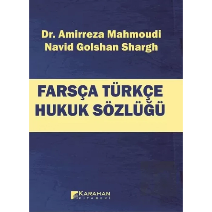 Farsça Türkçe Hukuk Sözlüğü