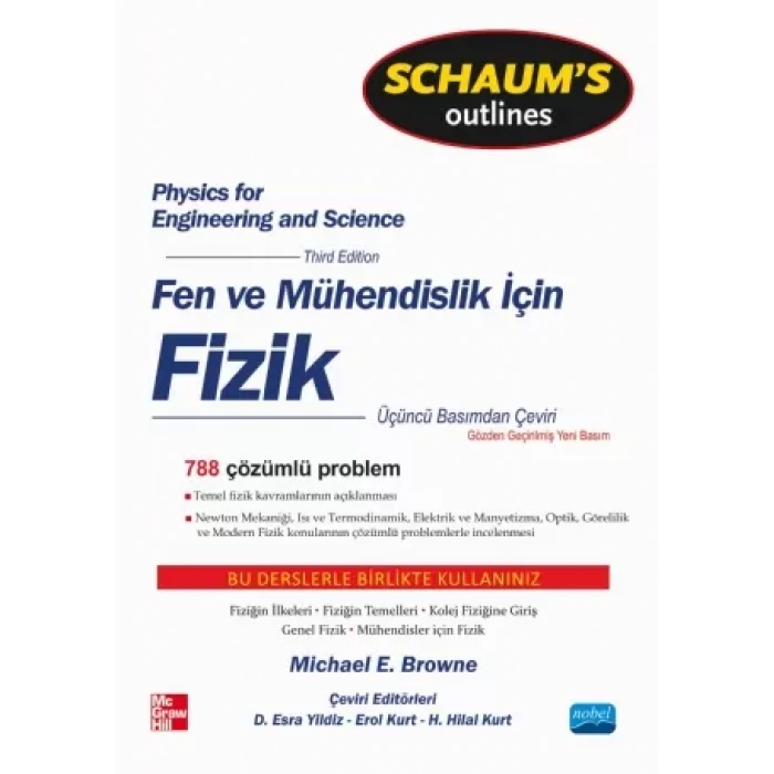 Fen ve Mühendisler için FİZİK Schaum's - Physics for Engineering and Science - Schaum's