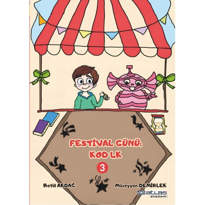 FESTİVAL GÜNÜ KOD 4K - 3. Kitap - (Sticker Hediyeli)