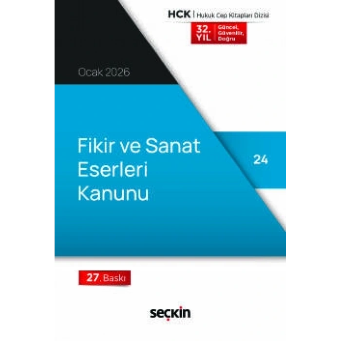 Fikir ve Sanat Eserleri Kanunu (Cep Kitabı)