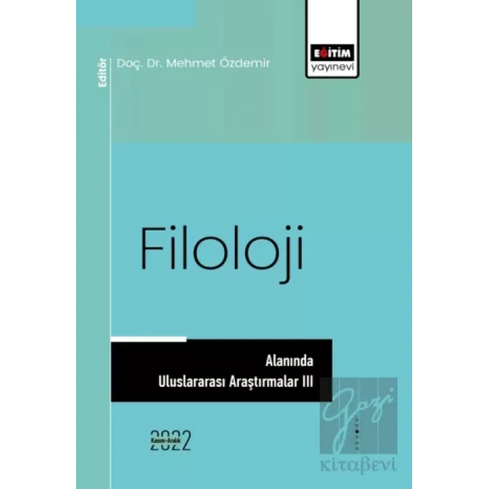 Filoloji Alanında Uluslararası Araştırmalar III