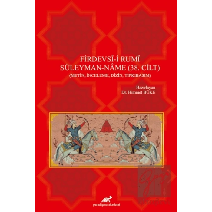 Firdevsi-i Rumi Süleyman-Name (38. Cilt) 2 Cilt Takım