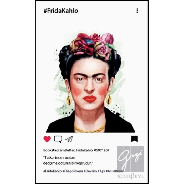 Frida Kahlo Bookstagram Defter