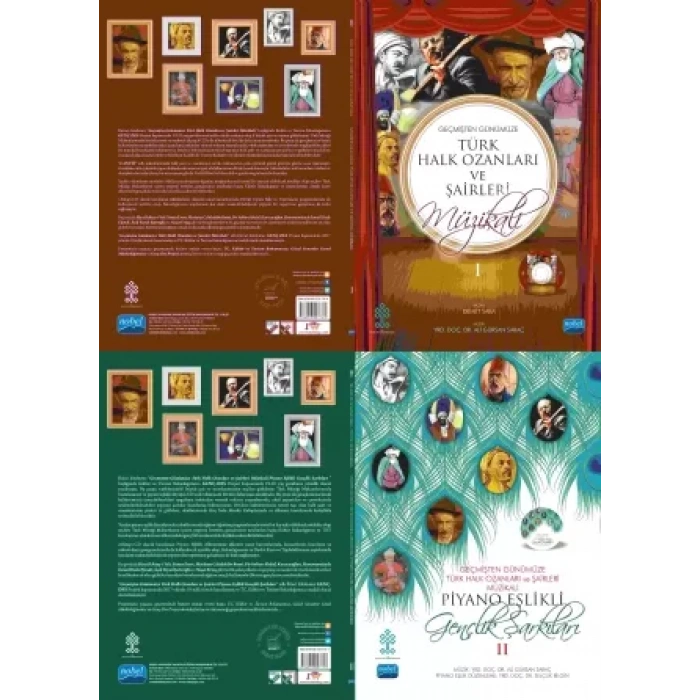 Geçmişten Günümüze Türk Halk Ozanları ve Şairleri Müzikali Piyano Eşlikli Gençlik Şarkıları - I-II (CD İlaveli)