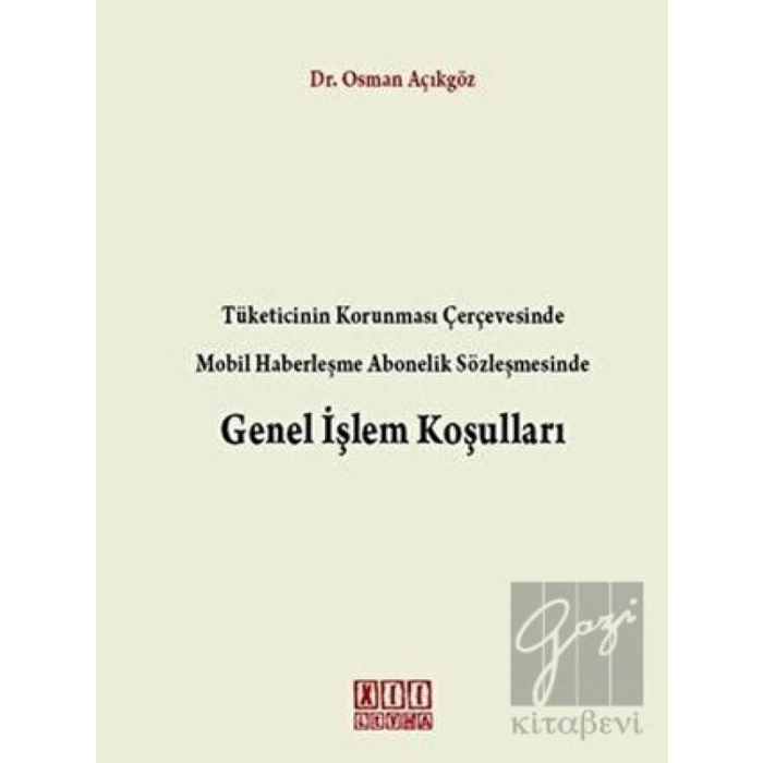 Genel İşlem Koşulları