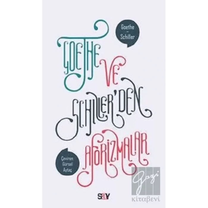 Goethe ve Schiller’den Aforizmalar