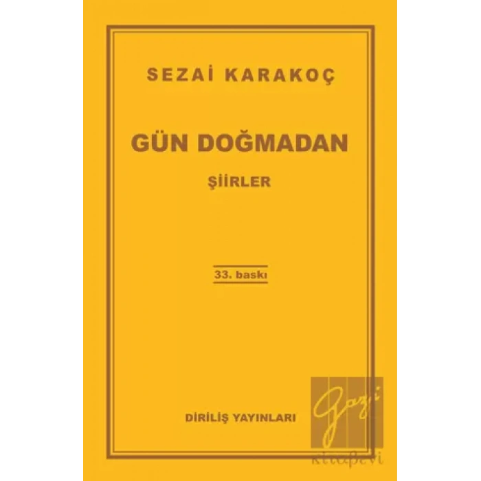 Gün Doğmadan
