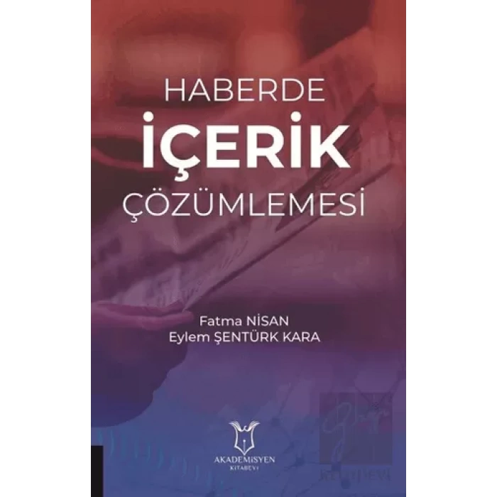 Haberde İçerik Çözümlemesi