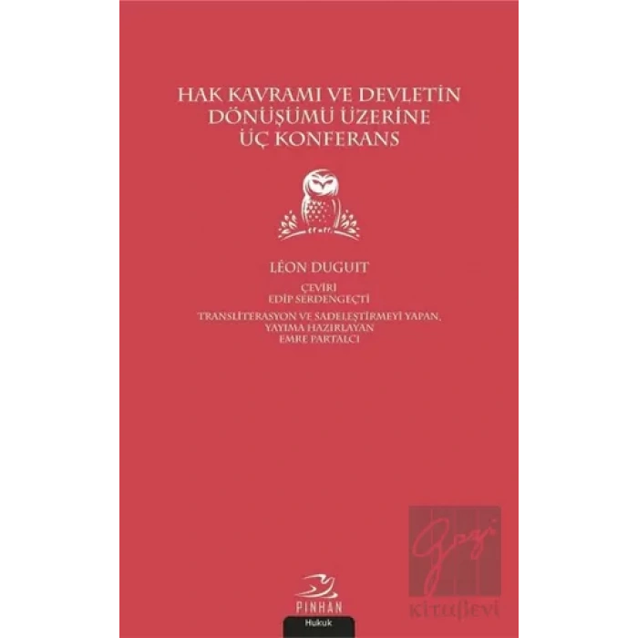Hak Kavramı ve Devletin Dönüşümü Üzerine Üç Konferans