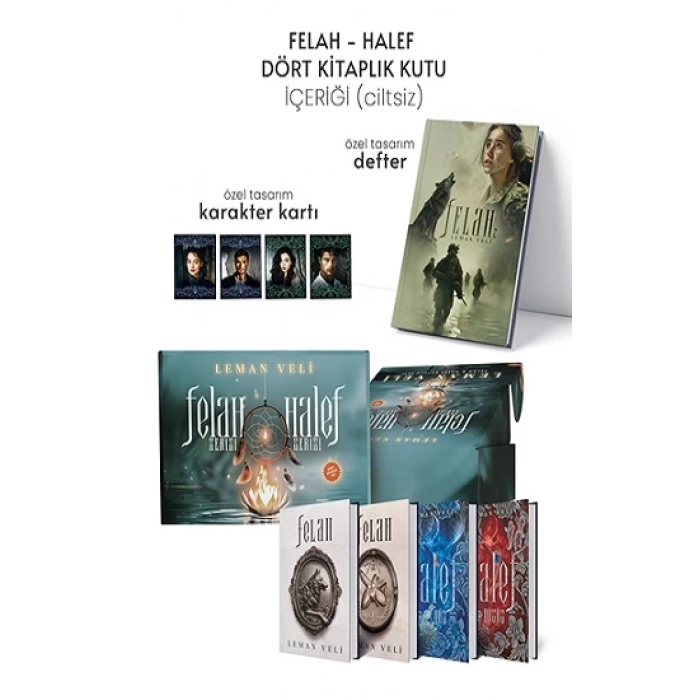 Halef ve Felah 4 Kitaplık Hediyeli Özel Kutu