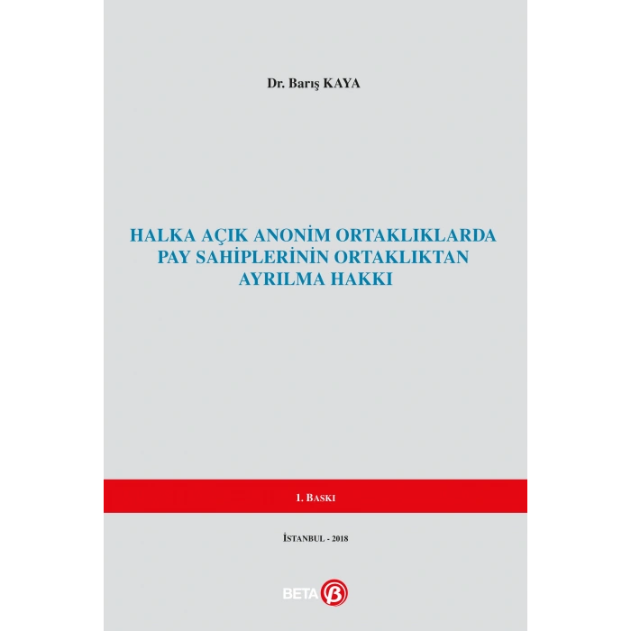 Halka Açık Anomin Ortaklıklardan Pay Sahiplerinin