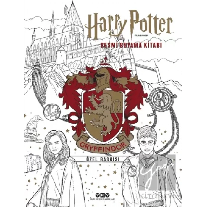 Harry Potter Filmlerinden Resmi Boyama Kitabı - Gryffindor Özel Baskısı